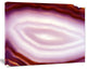 Pink Agate Geode Geological Crystals, Large Abstract Canvas Artwork, 60"x28"