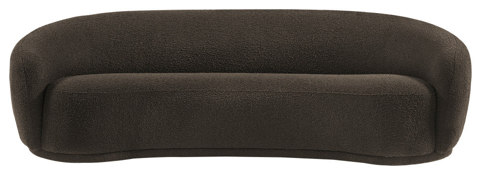 Hyde Boucle Fabric Upholstered, Brown, Sofa