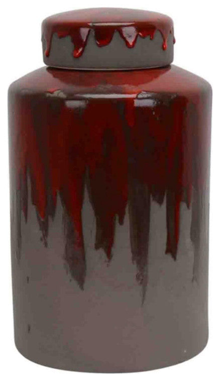 Dripping Fantasy Lidded Jar, Multicolor