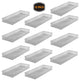 Silver Mesh Desk Drawer Organizer Tray Multipurpose Storage Holder, 6x15x2, 12
