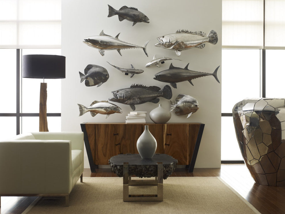 Estuary Cod Fish, Polished Aluminum
