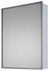 Euroline Medicine Cabinet, 16"x22", Annealed Stainless Frame, Surface Mounted