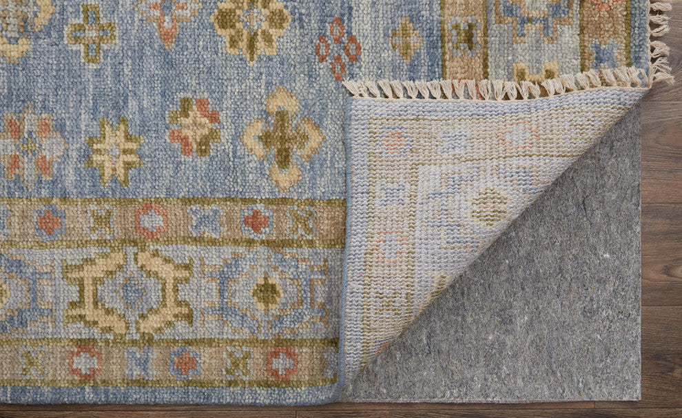 Foxboro R69CI Transitional/Bohemian & Craftsman Accent Rug, Blue, 3'x5'