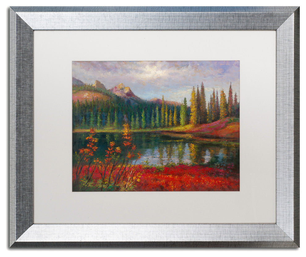 Daniel Moises 'Almost Winter' Matted Framed Art