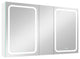 50 in.W x 30 in. H Aluminum Surface Mounted Medicine Cabinet with Mirrors