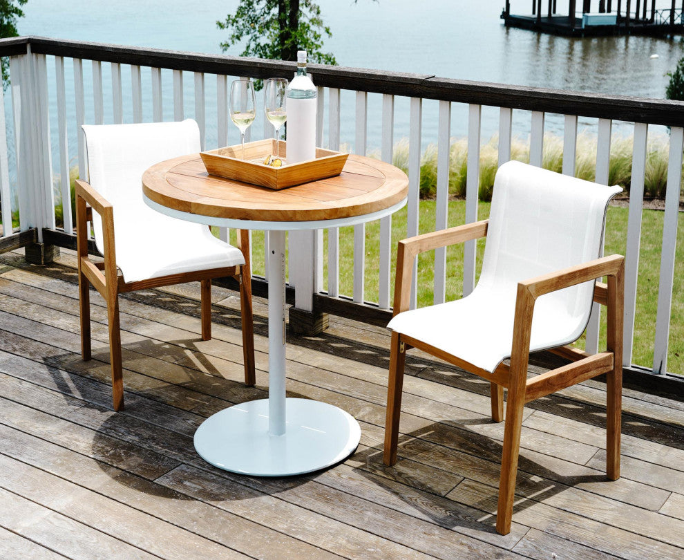 Catalina Oceana Teak Outdoor Dining Chair, Set of 2