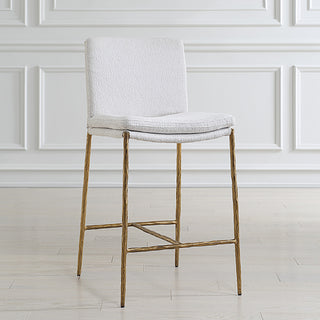 Uttermost Ascend White Counter Stool