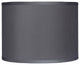 Classic Drum Faux Silk Lamp Shade, Gray, 14"