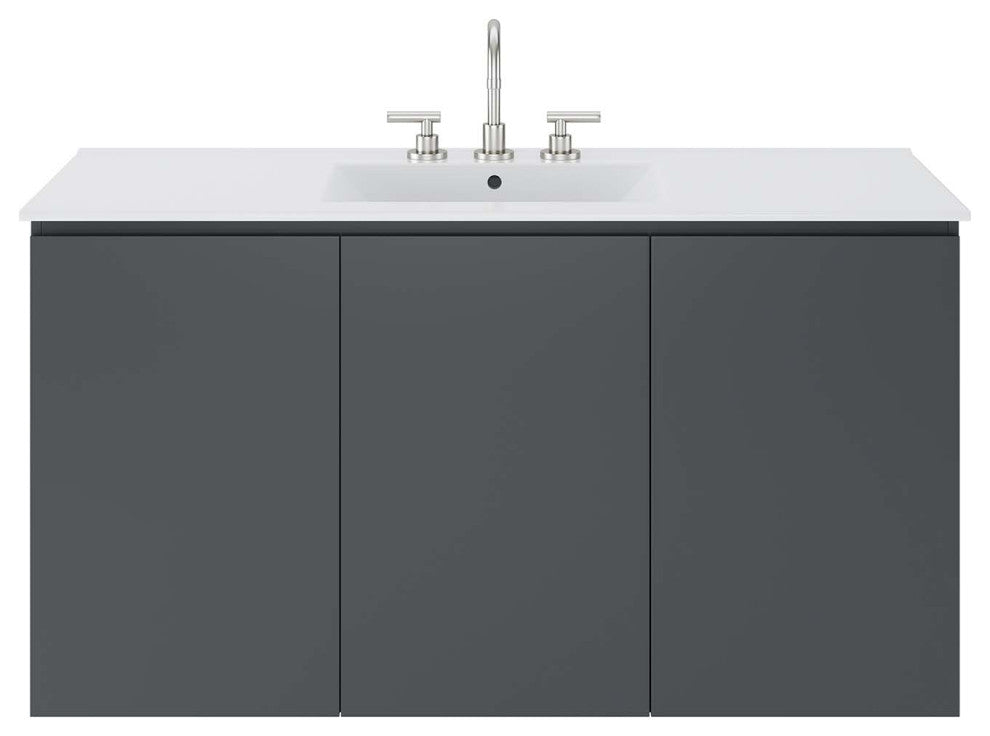 Bryn 48" Wall-Mount Bathroom Vanity