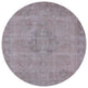 Ahgly Company Indoor Round Mid-Century Modern Area Rugs, 4' Round
