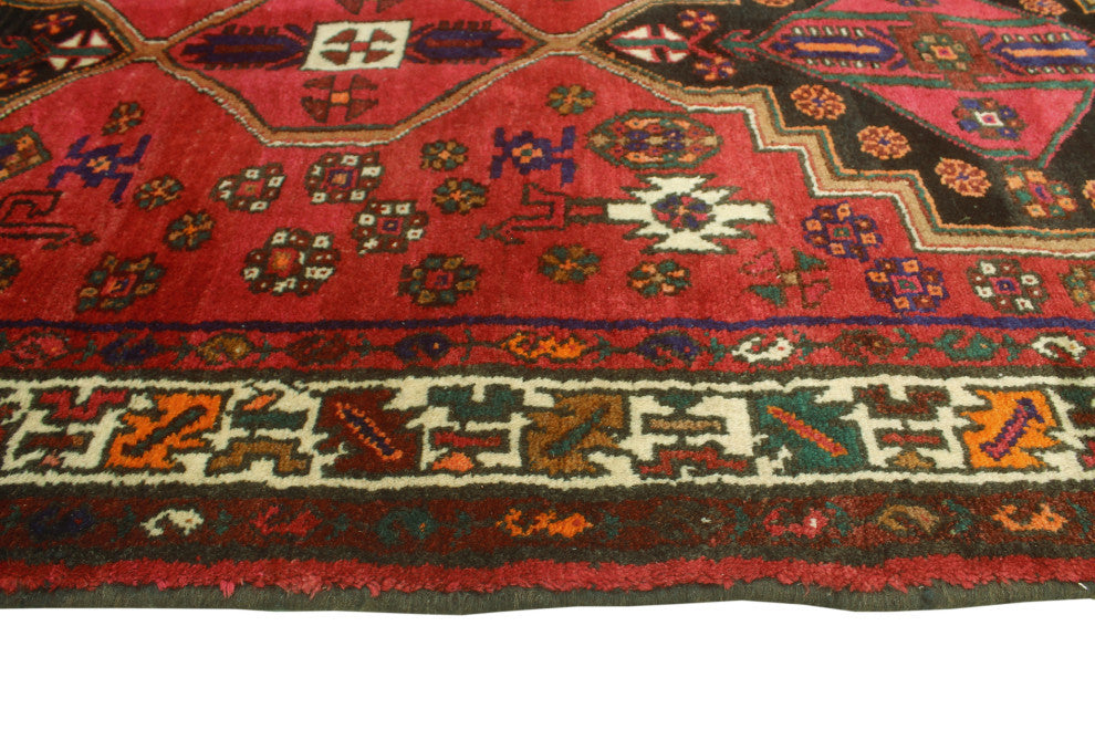 Fine Vintage Distressed Darren Rust/Ivory Runner, 3'10x10'9