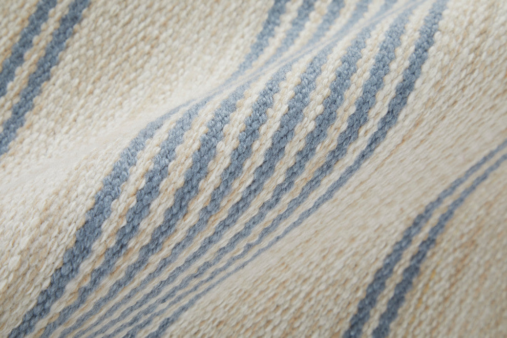 Weave & Wander Granberg Eco-Friendly PET Rug, Blue, 10' X 14'