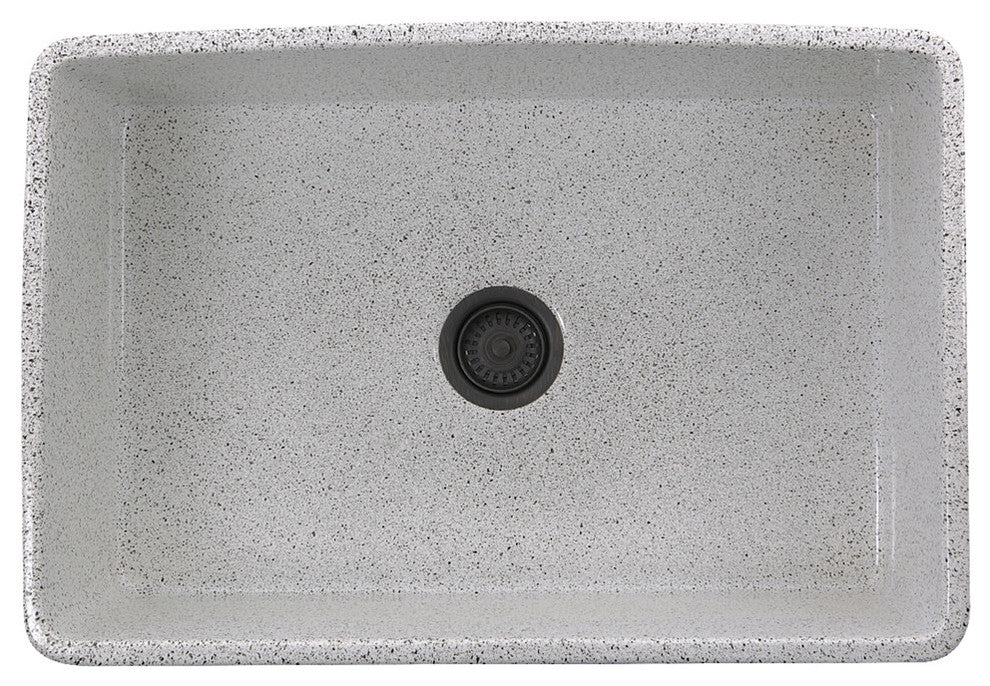 Nantucket Sinks Farmhouse Fireclay Sink, Pietra Sarda Finish, 30"