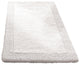 100% Fine Cotton & Minimalist Geometric Design Bathroom Rug , Cotone, White, Ext