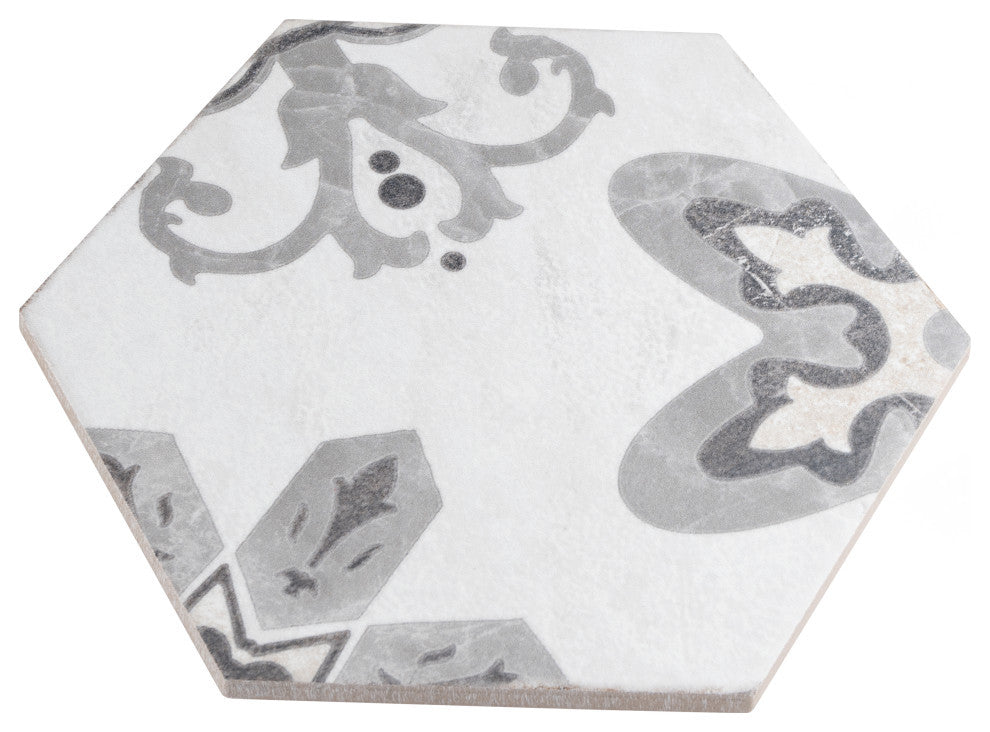 Mazzo Hex Deco Garden Porcelain Floor and Wall Tile