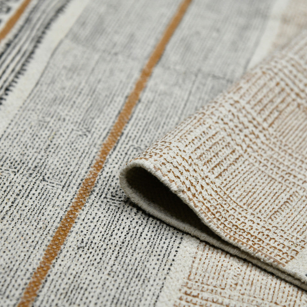 DUNE Briel Area Rug, Brown, 2'' x 3'', Geometric