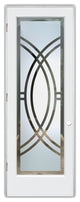 Interior Prehung Door or Interior Slab Door - Demi Circle - Primed - 28" x...