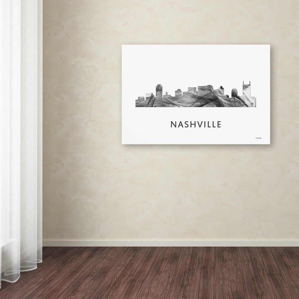 Marlene Watson 'Nashville Tennessee Skyline' Canvas Art, 32x22
