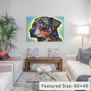 "The Rottweiler" Wrapped Canvas Art Print, 18x12x1.5