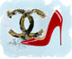 Chanel Shoe and Logo Artwork