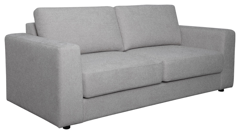 Elizabeth Stain-Resistant Fabric Sofa, Light Gray