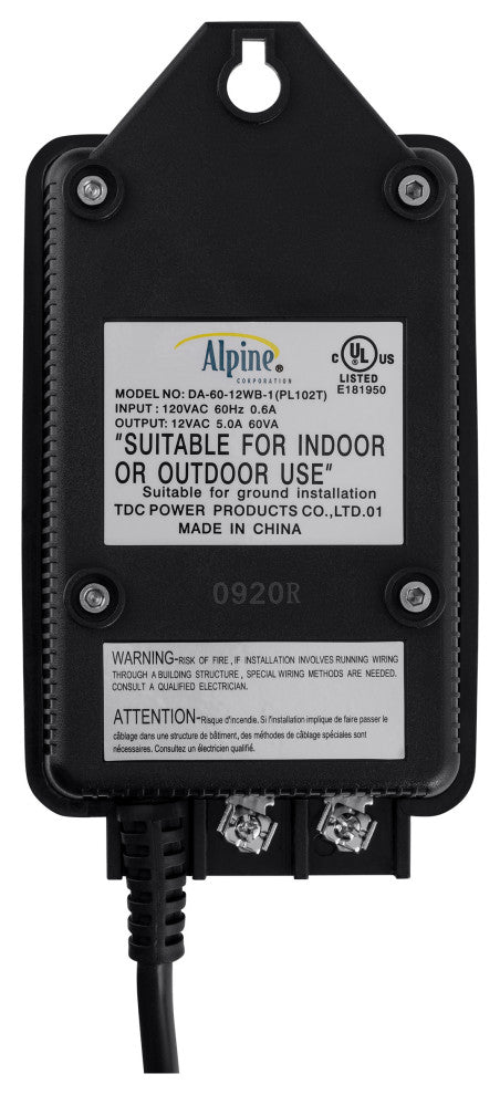 60-Watt Transformer With Photo Cell and Timer