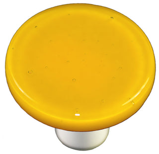 Sunflower Yellow Knob Round, Black Post