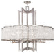 Grammercy Chandelier, Brushed Nickel