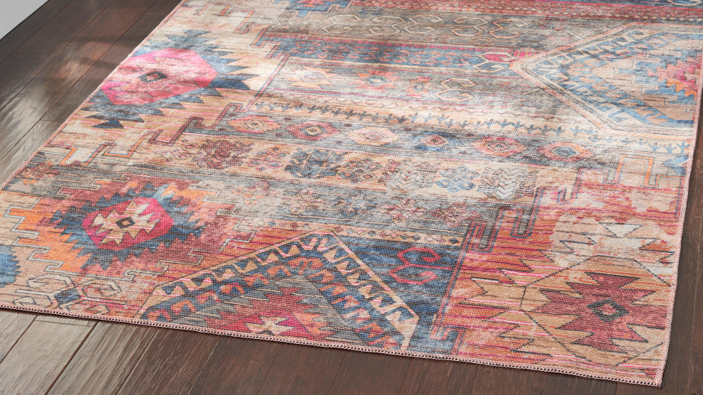 Nicole Curtis Nc Series 1 4' x 6' Multicolor Machine Washable Area Rugs