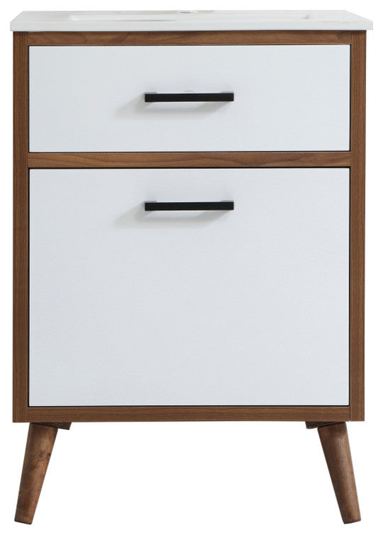 Beatrice 24" Bathroom Vanity, Matte White