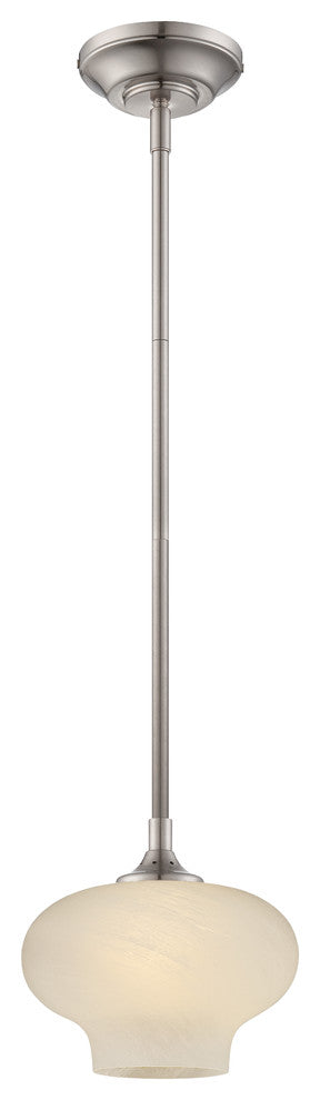 Eco-Gem LED Mini Pendant, Satin Platinum