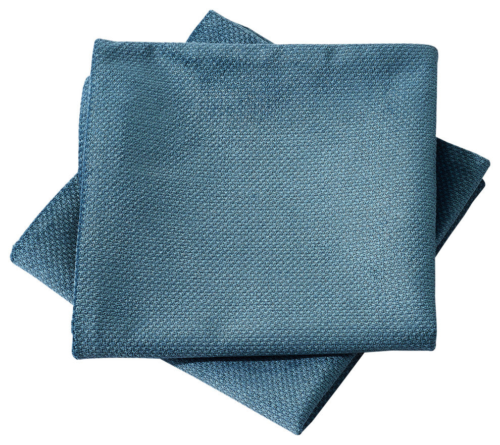 Milliken Plush Pillow Shell 2 Piece Set, Orion Blue, 20" X 20"