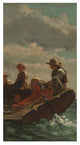 "Breezing Up (center)" Digital Paper Print by Winslow Homer, 18"x32"