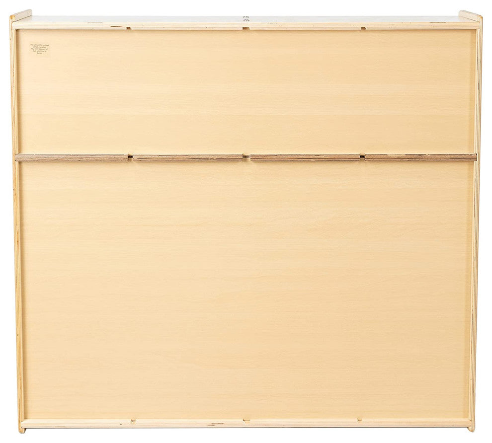 4 Section Cubby Toddler Stotage Organizer Hooks