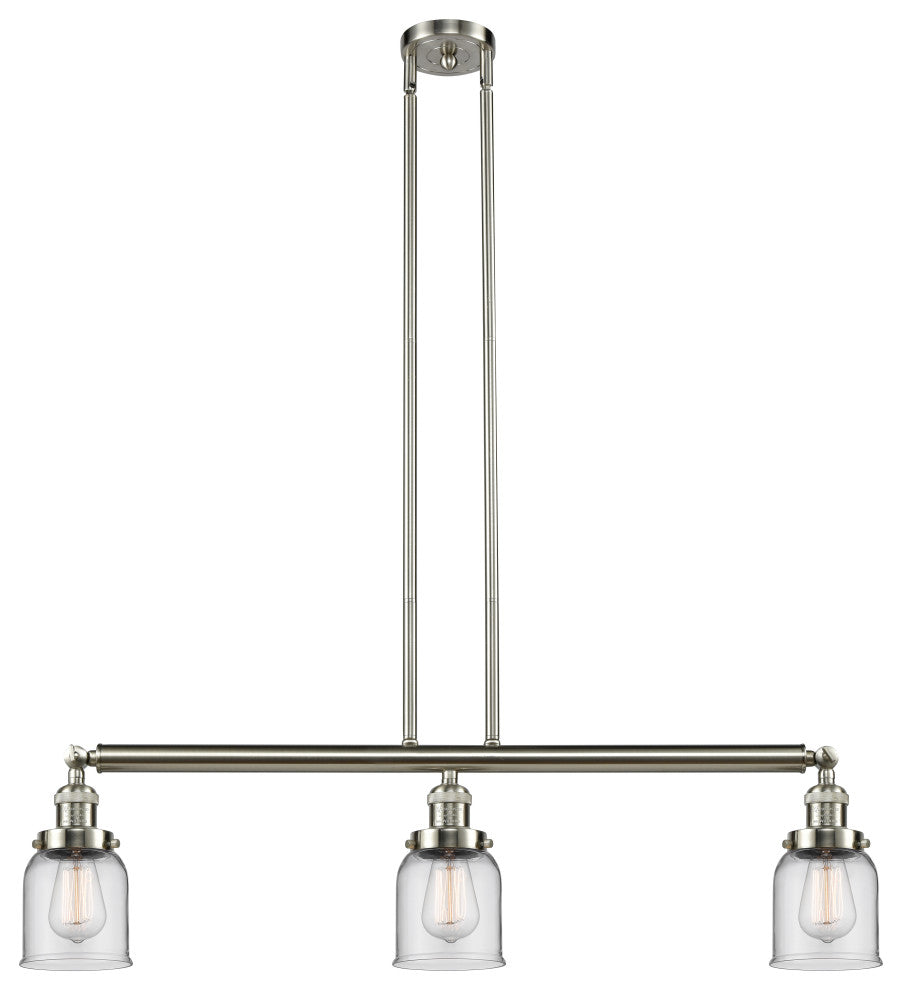 INNOVATIONS LIGHTING 213-SN-G52-LED Small Bell 3 Light Island Light