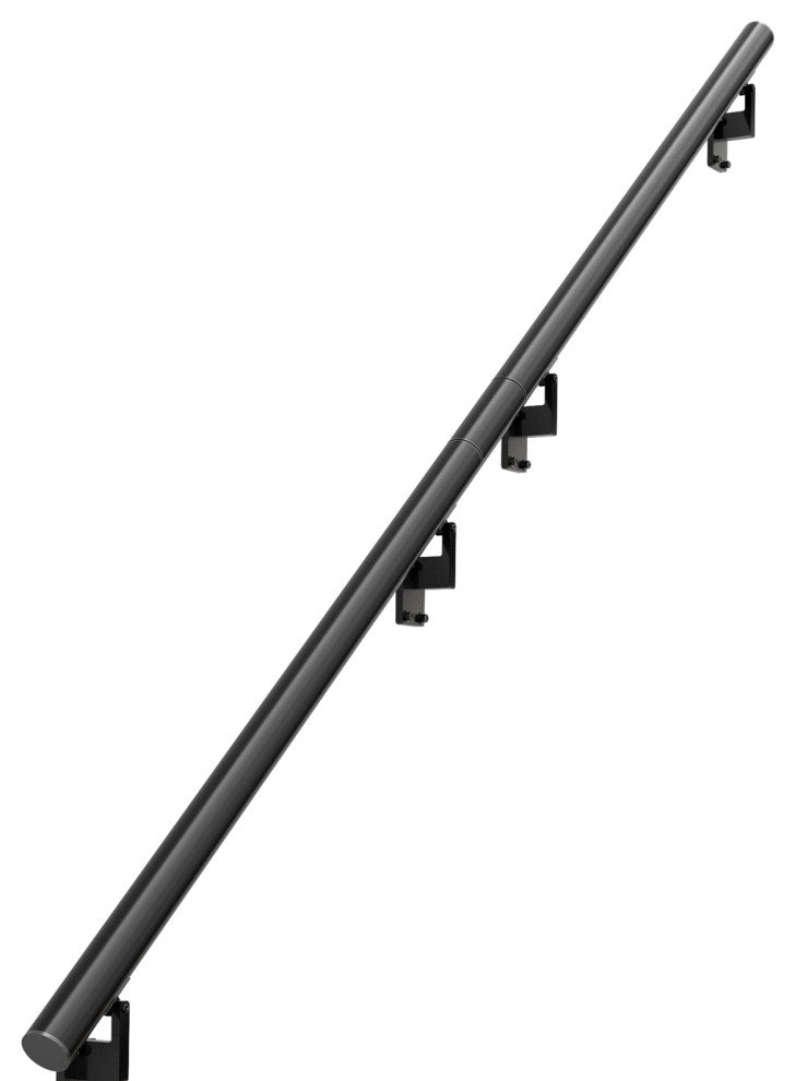 VEVOR 7 ft Wall-Mount Handrail Stair Railing Aluminum Alloy w/ Installation Kit