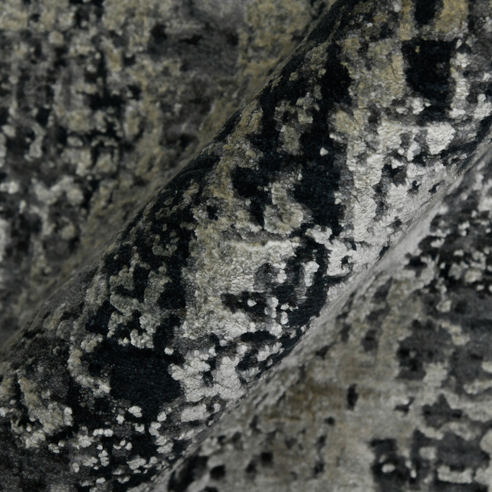 Zenith Taree Area Rug, Charcoal, 9'x12', Abstract