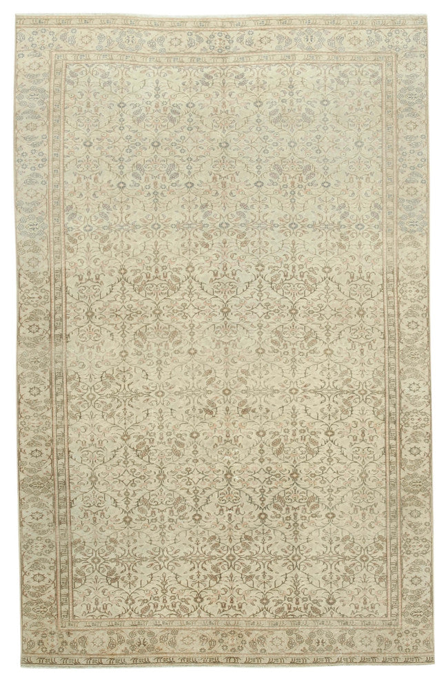 Rug N Carpet - Handwoven Turkish 6' 0'' x 9' 5'' Distressed Area Rug