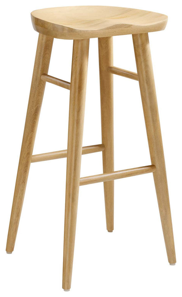 Saville Backless Wood Bar Stools - Set of 2