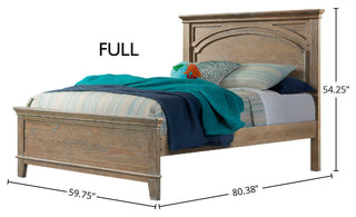 Lealand Wood Complete Bed, Sandwash, Full