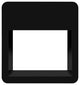 Langham Night Stand, Black, Large