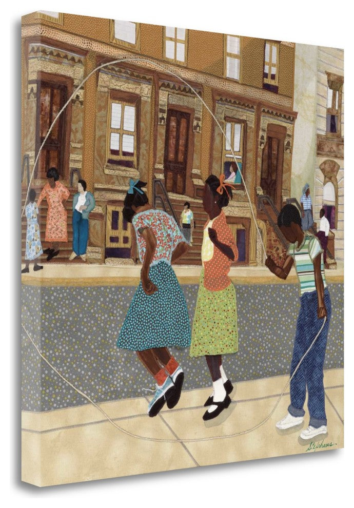 "Double Dutch" By Phyllis Stephens, Giclee Print on Gallery Wrap Canvas