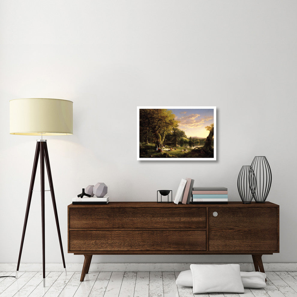 "The Pic-Nic, 1846" Digital Paper Print by Thomas Cole, 32"x22"