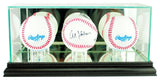 Triple Baseball Display Case, Black