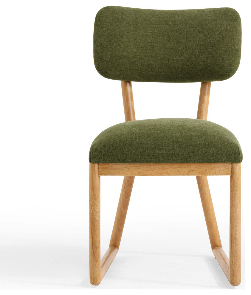 Bobbie Green Performance Upcycled Fabric Dining Chair