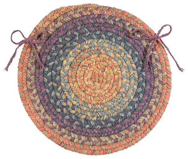 Colonial Mills Chair Pad Rustica Floral Burst Chair Pad