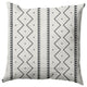Mudcloth Decorative Throw Pillow, Pepper, 18"x18"
