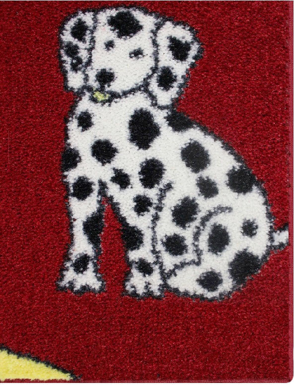 Area Rug Hook and Ladder, Nylon Stainmaster Carpet, Red, XL: 10'x16'