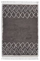 8" x 10" Dark Gray Geometric Bohemian Area Rug