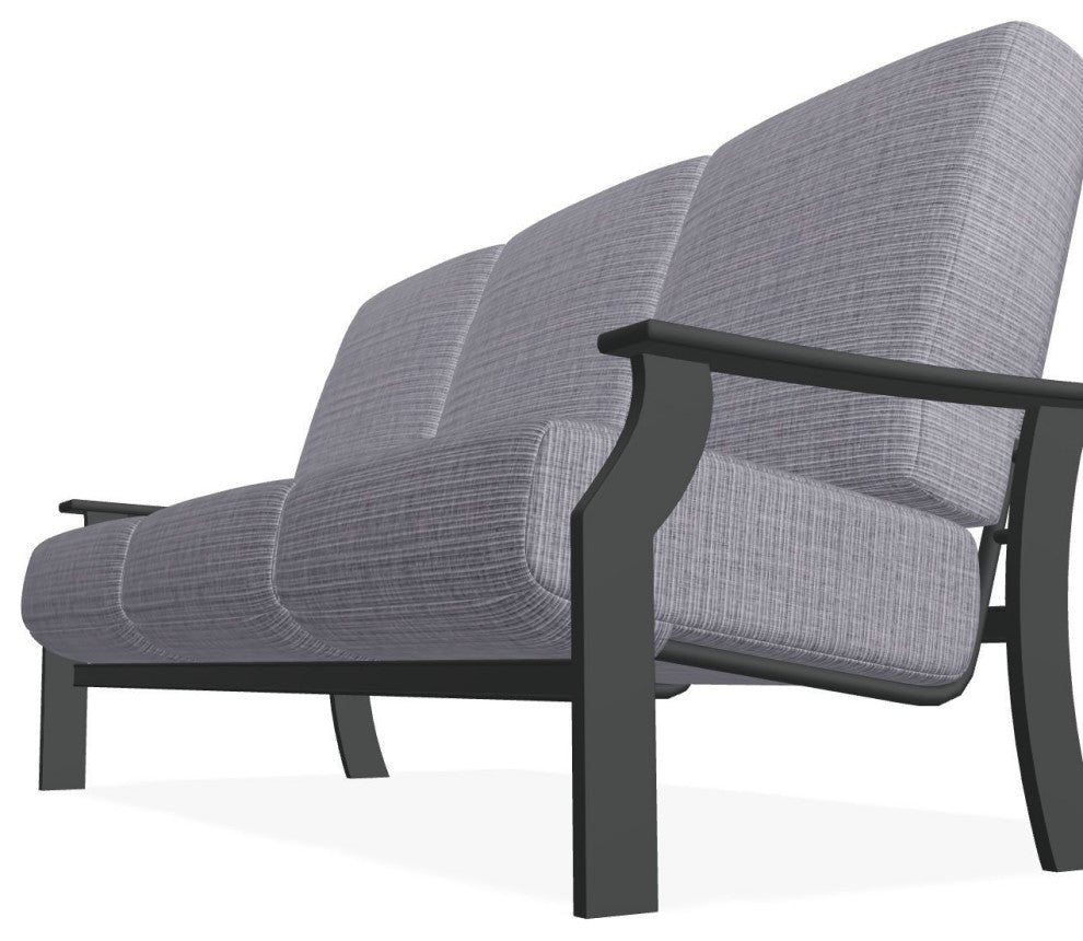 St. Catherine Deep Seat 3-Seat Outdoor Sofa, Proven Ash/Graphite